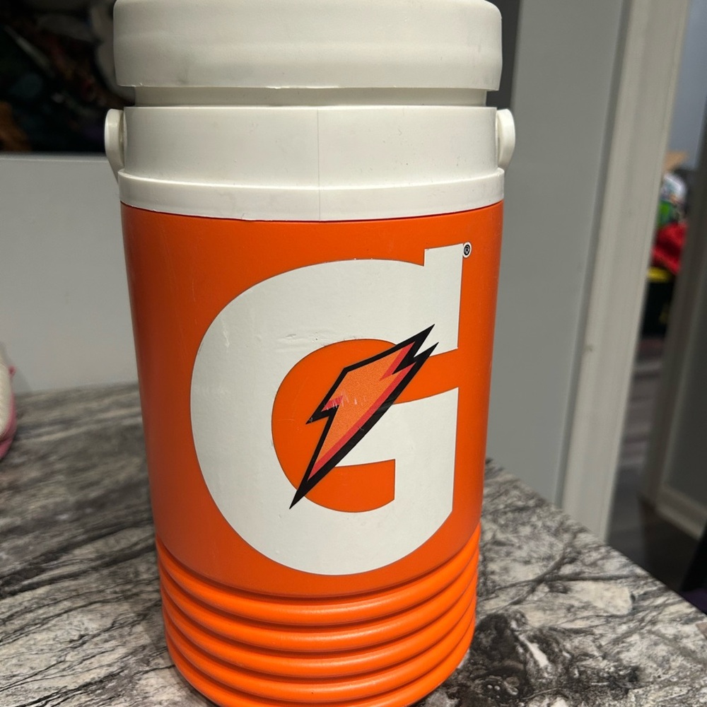Orange Gatorade Water Jug